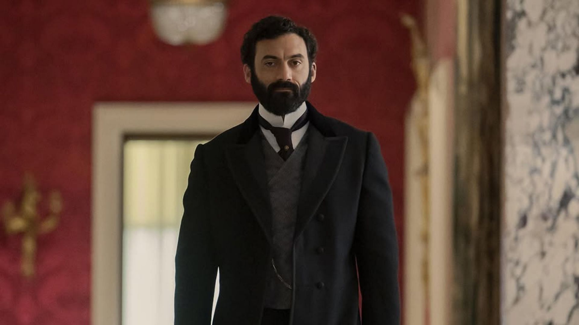 An image of Morgan Spector as George Russell from The Gilded Age season 3 (Image via Instagram/@gildedagehbo)